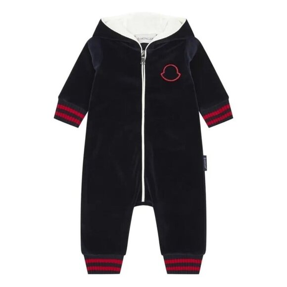 Moncler Chenille Snow Suit Navy blue 6-9 mos - Picture 1 of 10